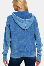 Load image into Gallery viewer, Zenana Washed Zip Up Hooded Jacket