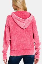 Load image into Gallery viewer, Zenana Washed Zip Up Hooded Jacket