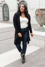 Load image into Gallery viewer, DOORBUSTER Alexis Lightweight Long Knit Cardigan in Black