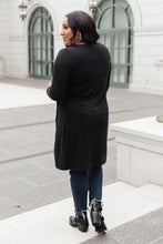 Load image into Gallery viewer, DOORBUSTER Alexis Lightweight Long Knit Cardigan in Black