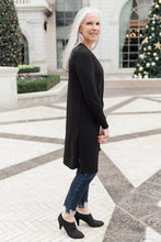 Load image into Gallery viewer, DOORBUSTER Alexis Lightweight Long Knit Cardigan in Black