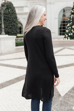 Load image into Gallery viewer, DOORBUSTER Alexis Lightweight Long Knit Cardigan in Black