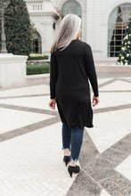 Load image into Gallery viewer, DOORBUSTER Alexis Lightweight Long Knit Cardigan in Black