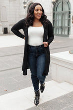 Load image into Gallery viewer, DOORBUSTER Alexis Lightweight Long Knit Cardigan in Black