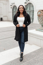 Load image into Gallery viewer, DOORBUSTER Alexis Lightweight Long Knit Cardigan in Black