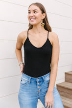 Load image into Gallery viewer, Better Or Best Black Tank Bodysuit