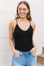 Load image into Gallery viewer, Better Or Best Black Tank Bodysuit