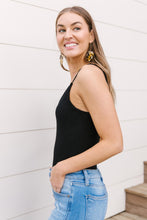 Load image into Gallery viewer, Better Or Best Black Tank Bodysuit