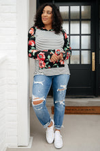Load image into Gallery viewer, Blooming Stripes Hoodie in Pink