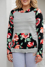Load image into Gallery viewer, Blooming Stripes Hoodie in Pink