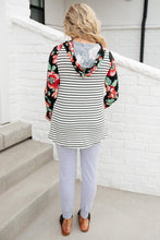 Load image into Gallery viewer, Blooming Stripes Hoodie in Pink