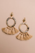 Load image into Gallery viewer, Circle Fringe Earrings