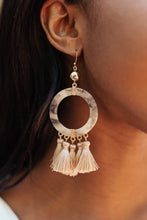 Load image into Gallery viewer, Circle Fringe Earrings