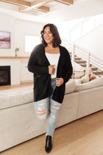 Load image into Gallery viewer, Cozy Nights Cardigan in Black