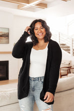 Load image into Gallery viewer, Cozy Nights Cardigan in Black