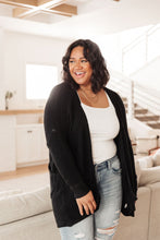 Load image into Gallery viewer, Cozy Nights Cardigan in Black