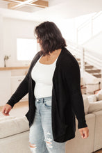 Load image into Gallery viewer, Cozy Nights Cardigan in Black