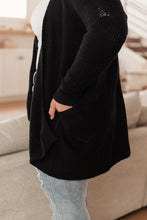 Load image into Gallery viewer, Cozy Nights Cardigan in Black