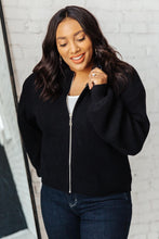 Load image into Gallery viewer, Fireside Zip Up Jacket in Black