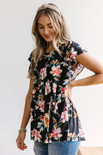 Load image into Gallery viewer, Floral A-line top
