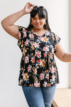 Load image into Gallery viewer, Floral A-line top