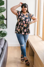 Load image into Gallery viewer, Floral A-line top