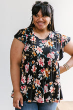 Load image into Gallery viewer, Floral A-line top