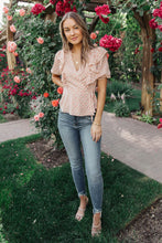 Load image into Gallery viewer, Folksong Floral Top in Coral