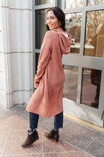 Load image into Gallery viewer, Hooded Cardigan In Red Sand