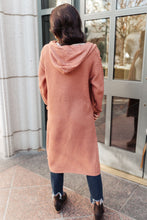 Load image into Gallery viewer, Hooded Cardigan In Red Sand