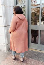 Load image into Gallery viewer, Hooded Cardigan In Red Sand