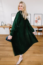 Load image into Gallery viewer, DOORBUSTER Hooded Cardigan in Hunter Green