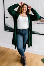 Load image into Gallery viewer, DOORBUSTER Hooded Cardigan in Hunter Green
