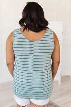 Load image into Gallery viewer, Stripe On All Summer Long Tank In Mint