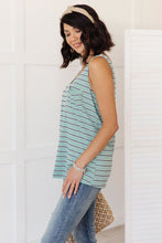 Load image into Gallery viewer, Stripe On All Summer Long Tank In Mint
