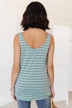 Load image into Gallery viewer, Stripe On All Summer Long Tank In Mint