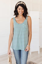 Load image into Gallery viewer, Stripe On All Summer Long Tank In Mint