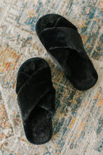 Load image into Gallery viewer, Toasty But Mostly Cozy Black Slippers
