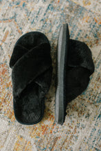 Load image into Gallery viewer, Toasty But Mostly Cozy Black Slippers