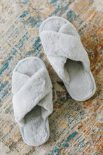 Load image into Gallery viewer, Toasty But Mostly Cozy Gray Slippers