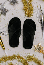 Load image into Gallery viewer, Toasty But Mostly Cozy Black Slippers