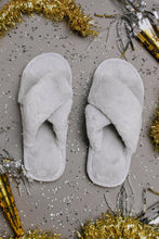 Load image into Gallery viewer, Toasty But Mostly Cozy Gray Slippers