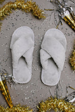 Load image into Gallery viewer, Toasty But Mostly Cozy Gray Slippers