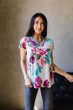 Load image into Gallery viewer, Unexpected Flowers V-Neck Top