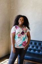 Load image into Gallery viewer, Unexpected Flowers V-Neck Top