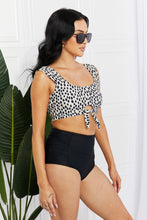 Load image into Gallery viewer, Marina West Swim Sanibel Crop Swim Top and Ruched Bottoms Set in Black