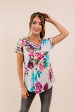Load image into Gallery viewer, Unexpected Flowers V-Neck Top