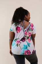 Load image into Gallery viewer, Unexpected Flowers V-Neck Top