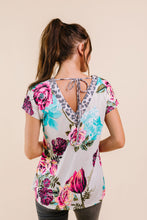 Load image into Gallery viewer, Unexpected Flowers V-Neck Top