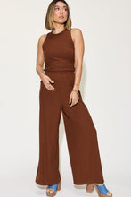 Load image into Gallery viewer, Basic Bae Full Size Ribbed Tank and Wide Leg Pants Set